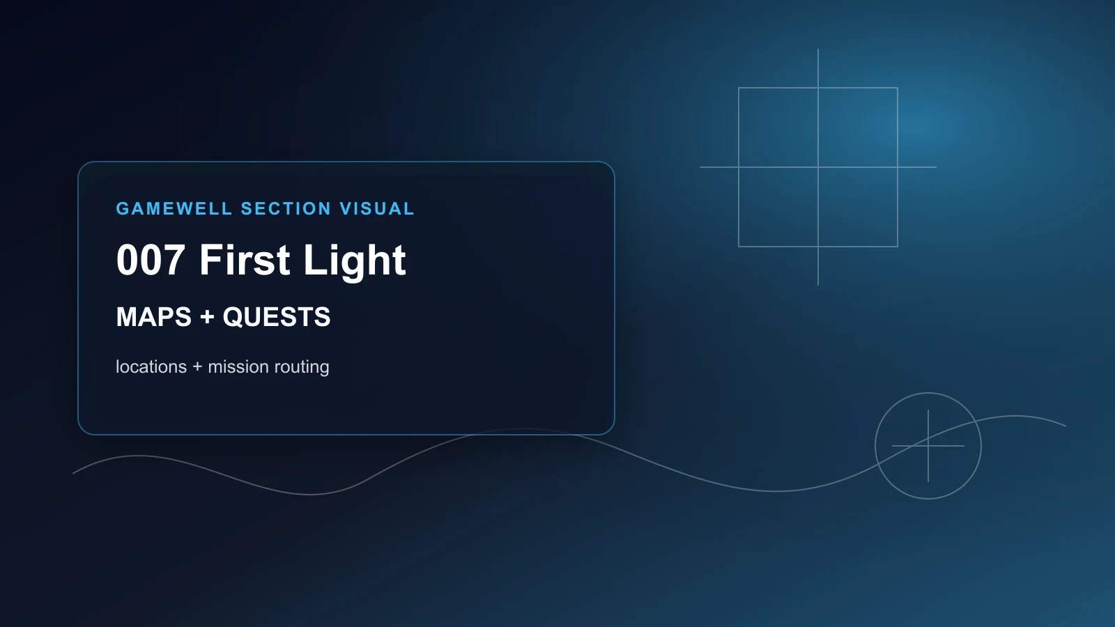 007 First Light Map and Quest Hub