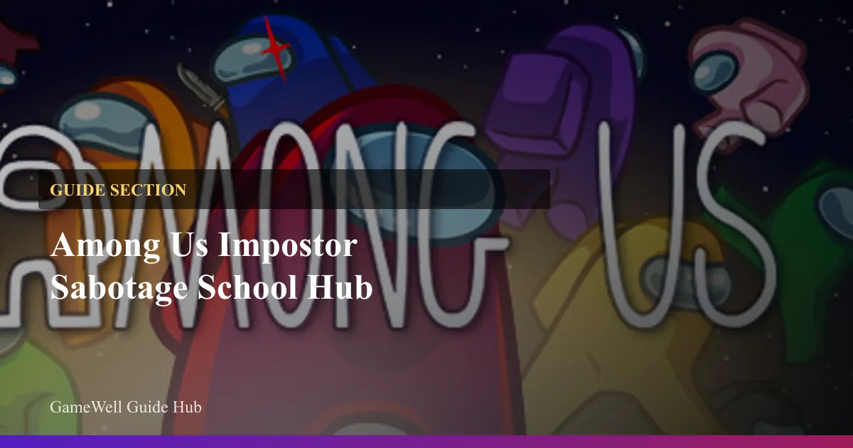 Among Us Impostor Sabotage School Hub